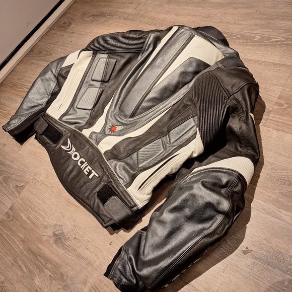 Motorcycle protective leather jacket Joe Rocket size 50 - Picture 3 of 6